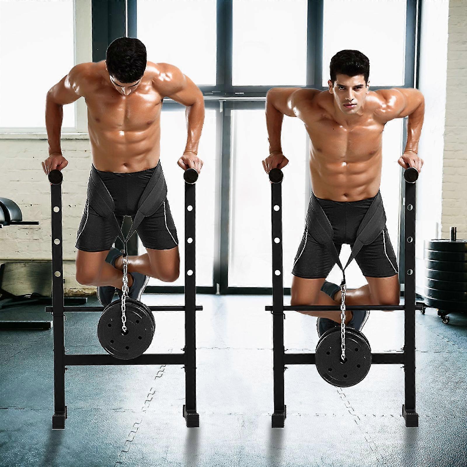 Seektop Weighted Pull Up Dip Belt With Chain (100kg Capacity) - Home Gym Strength Training Waist Belt