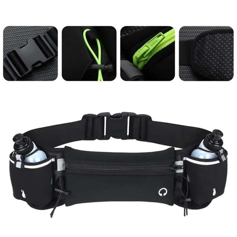 Running Belt with Water Bottles for Active People