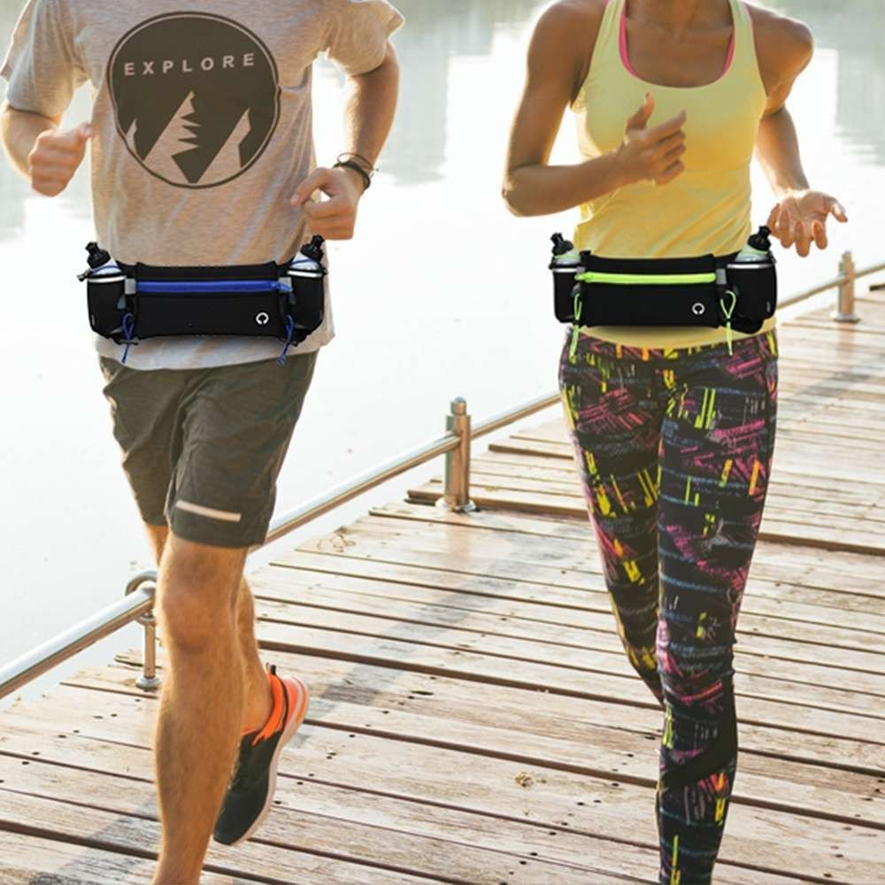 Running Belt with Water Bottles for Active People