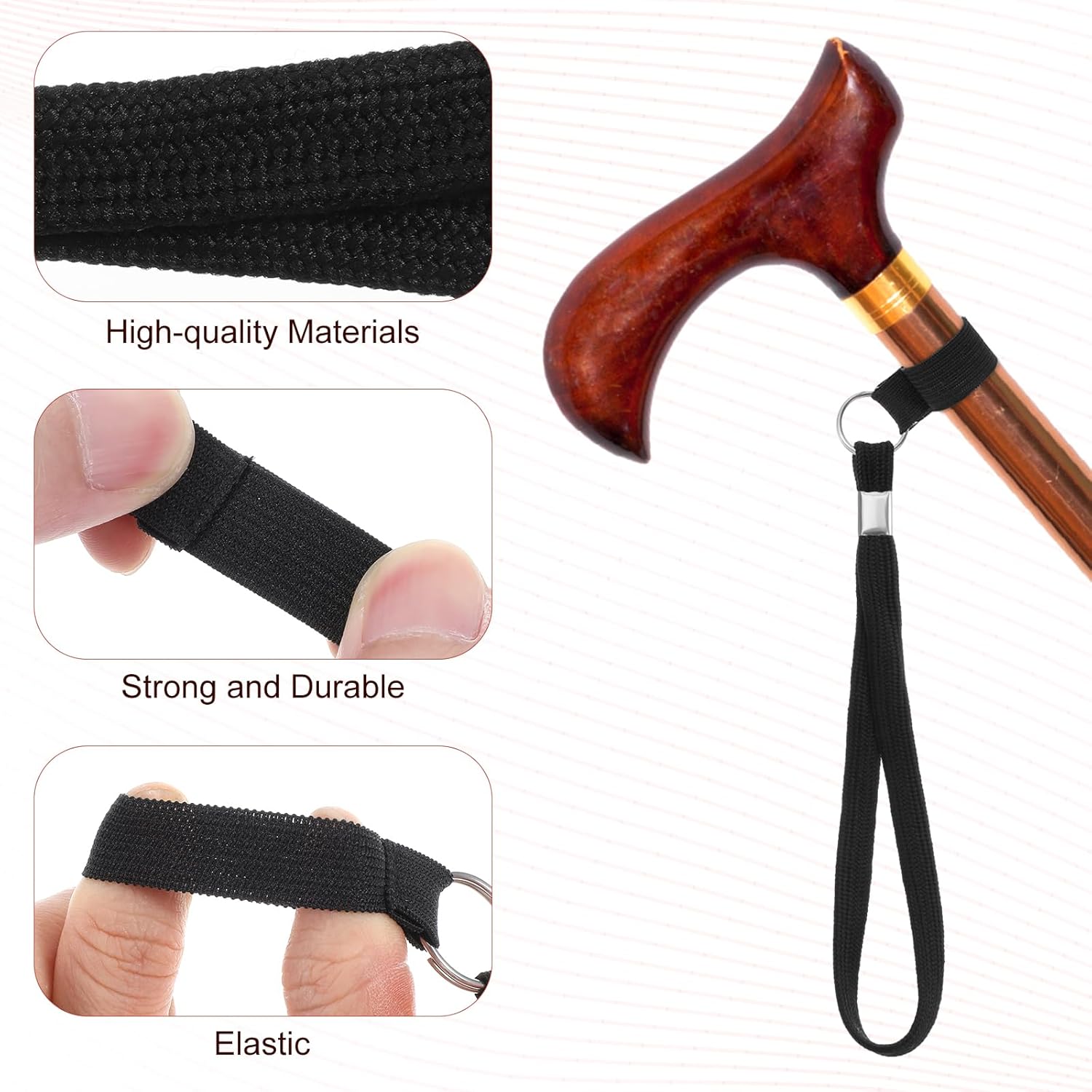 5PCS Walking Cane Wrist Strap Replacement
