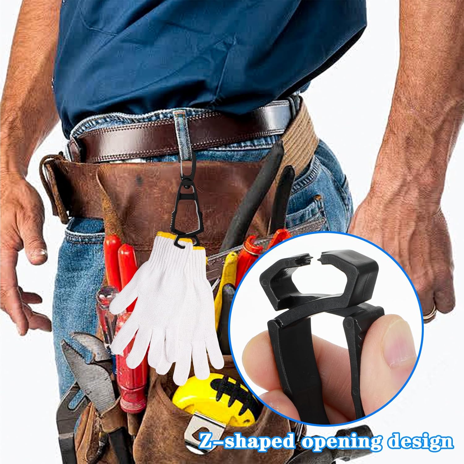 6PCS Glove Clips for Work Glove Holders