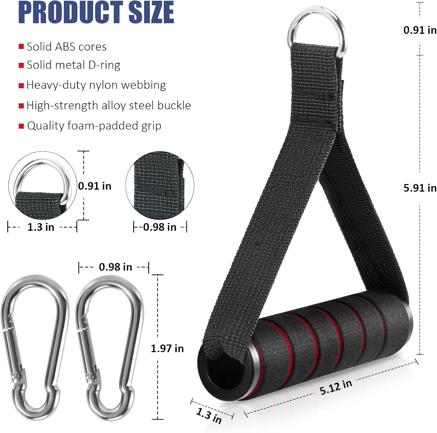 2 Pack Upgraded Exercise Handles
