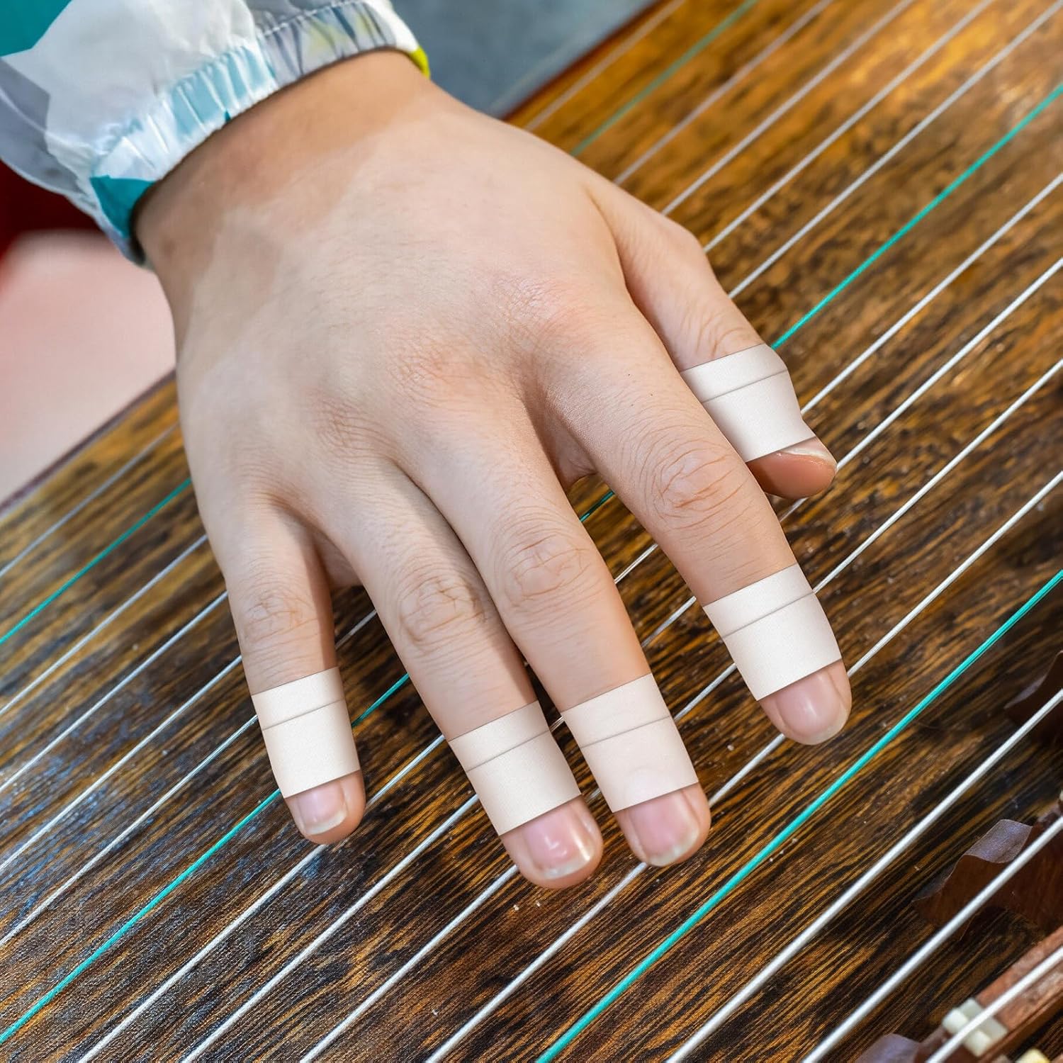 2-Roll Finger Tape - 0.6In x 32ft White Extra Strong Athletic Tape for Fingers
