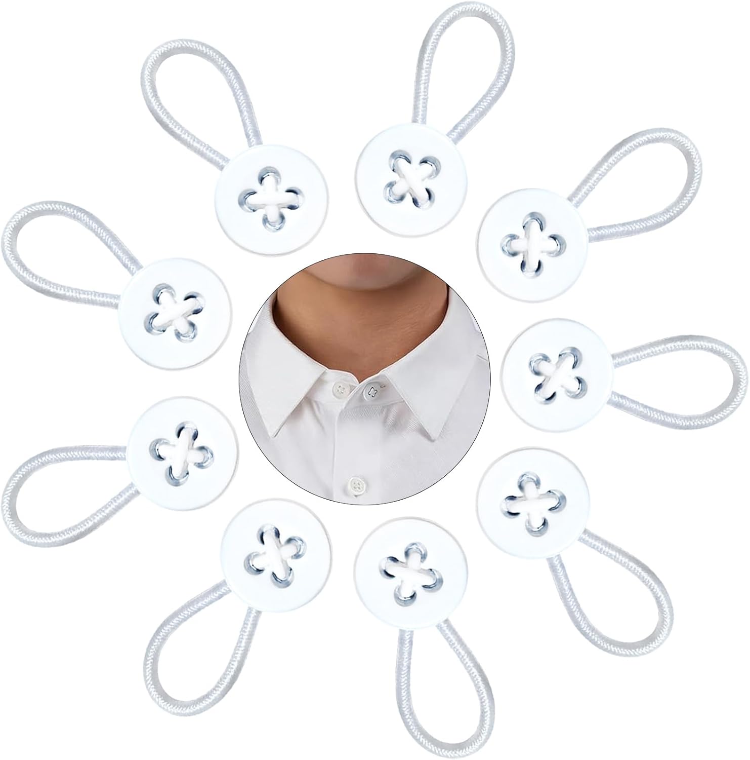 9PCS Collar Extenders for Mens Shirts