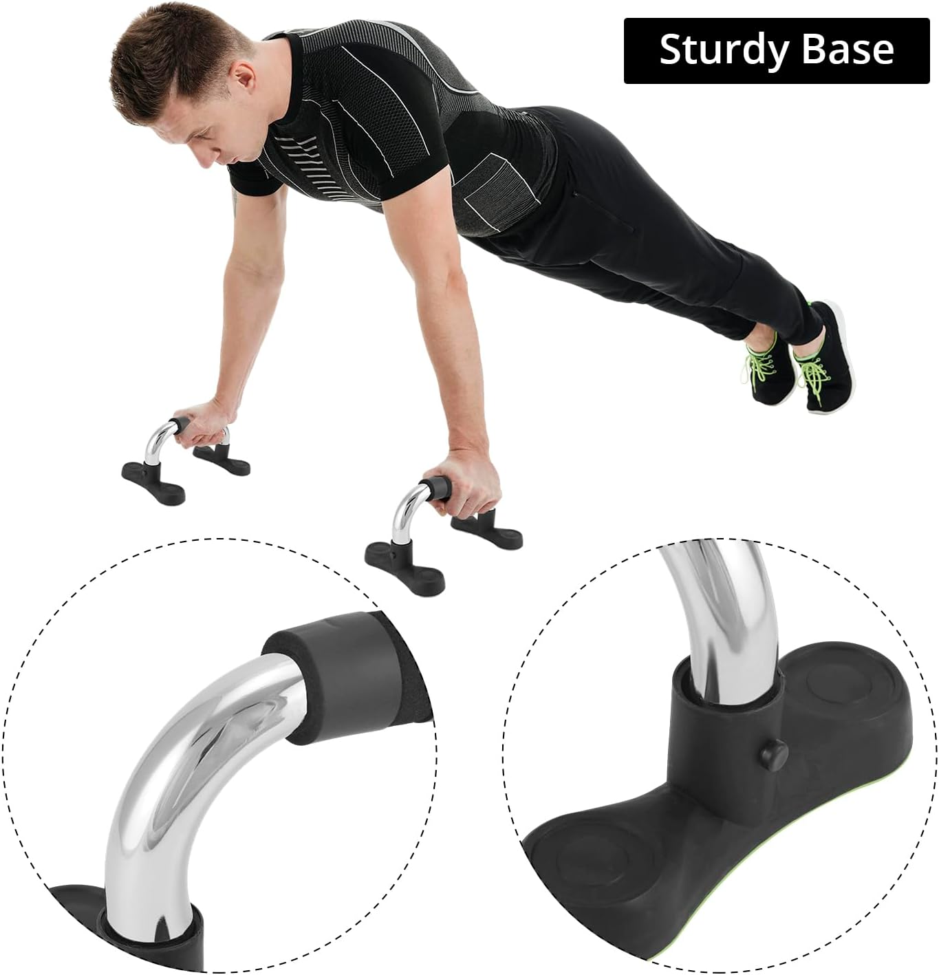 Steel Push Up Handles for Floor