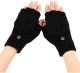 Women's Warm Fingerless Gloves Black Pair Women's Warm Fingerless Gloves Black Pair
