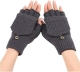 Women's Warm Fingerless Gloves - 1 Pair - Dark Grey Women's Warm Fingerless Gloves - 1 Pair - Dark Grey