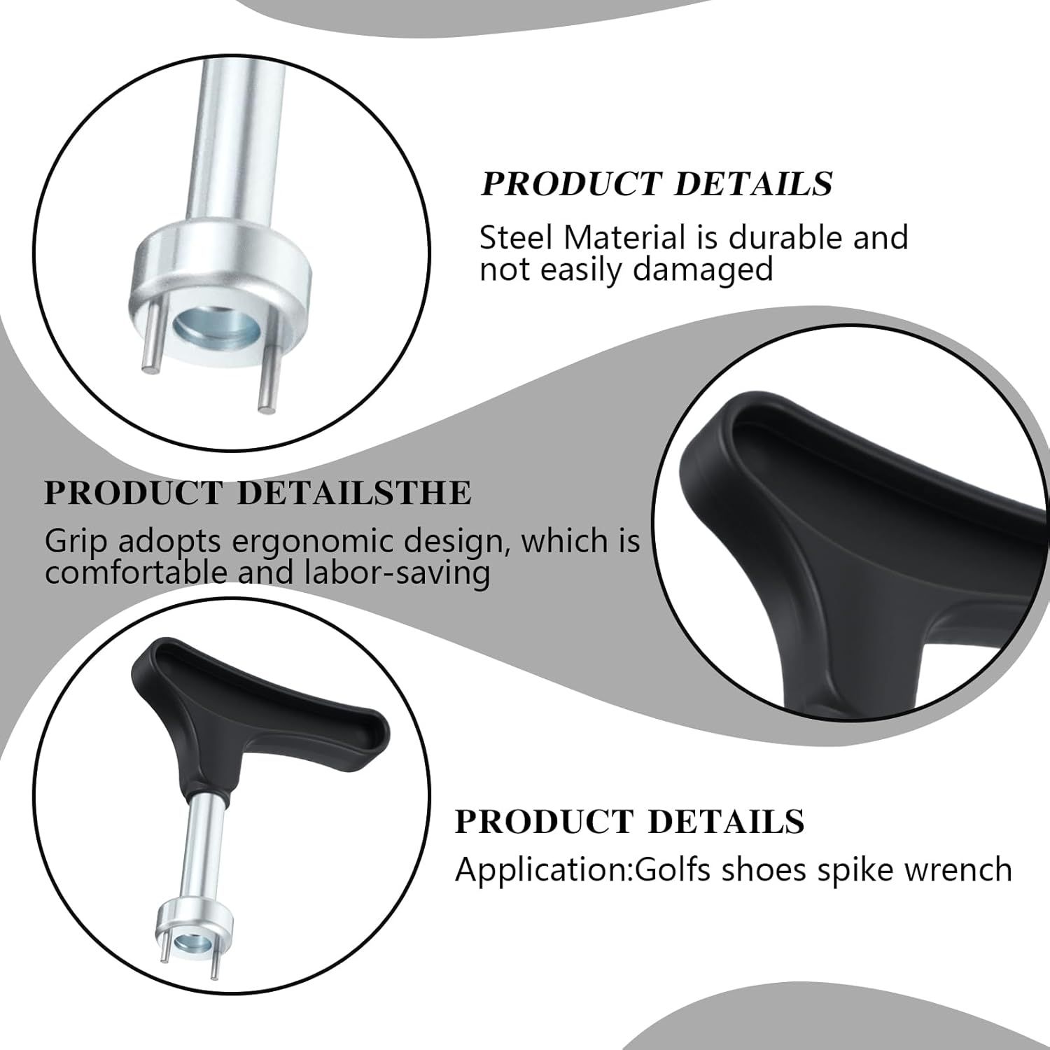 2 Pcs Golf Spike Removal Tool