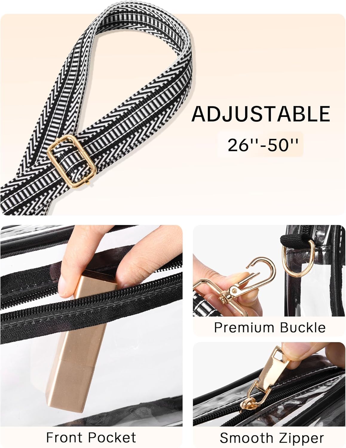 Clear Crossbody Bag Stadium Approved