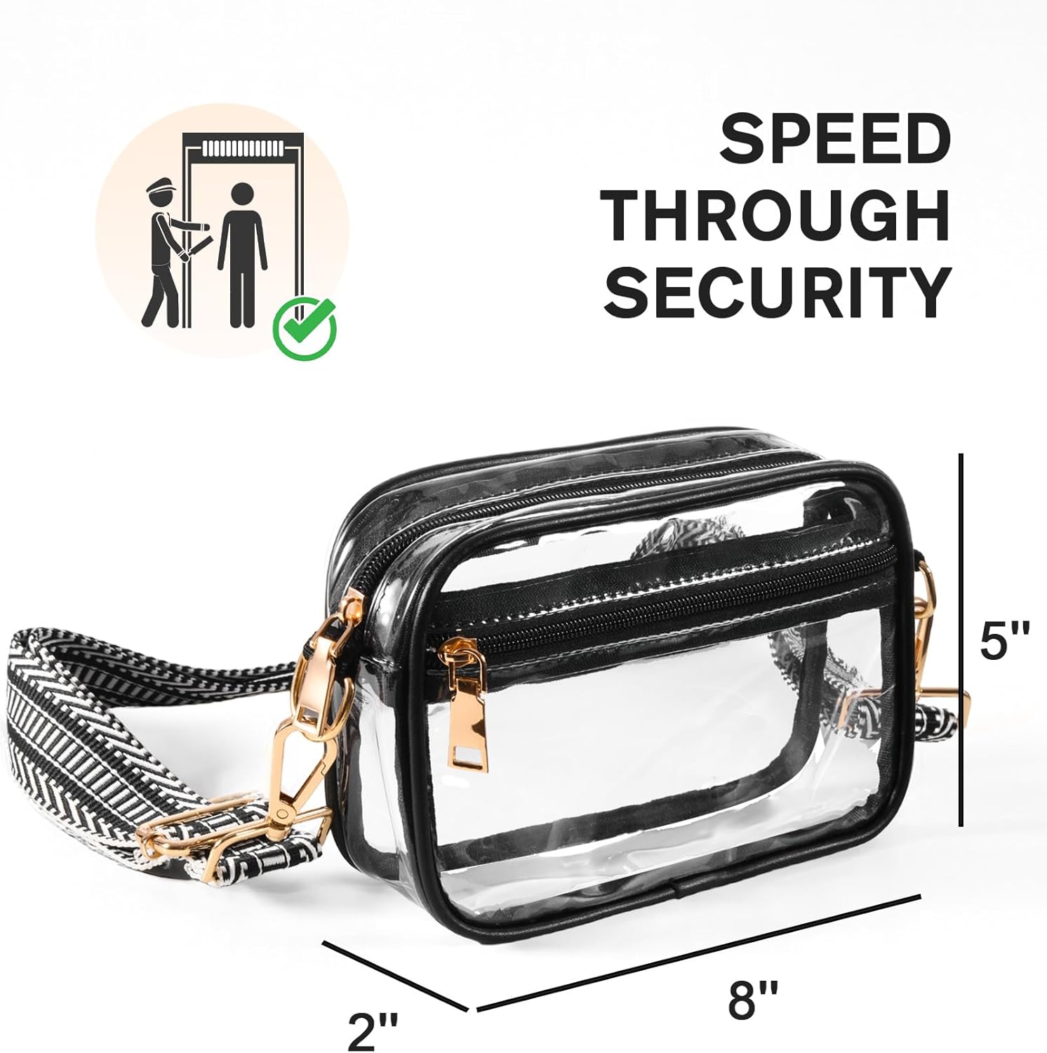 Clear Crossbody Bag Stadium Approved