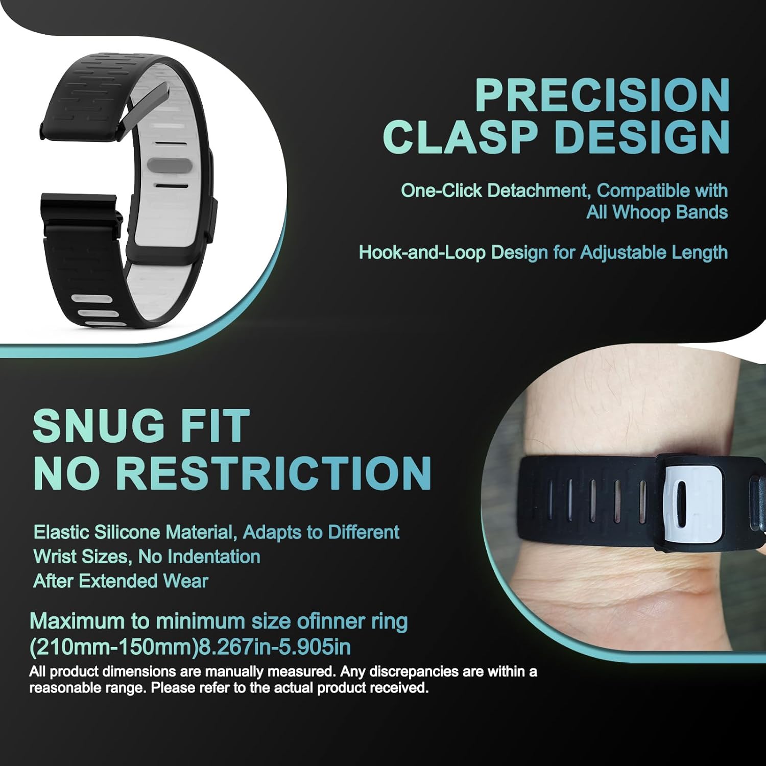 Silicone Wristband Compatible with Whoop 4.0