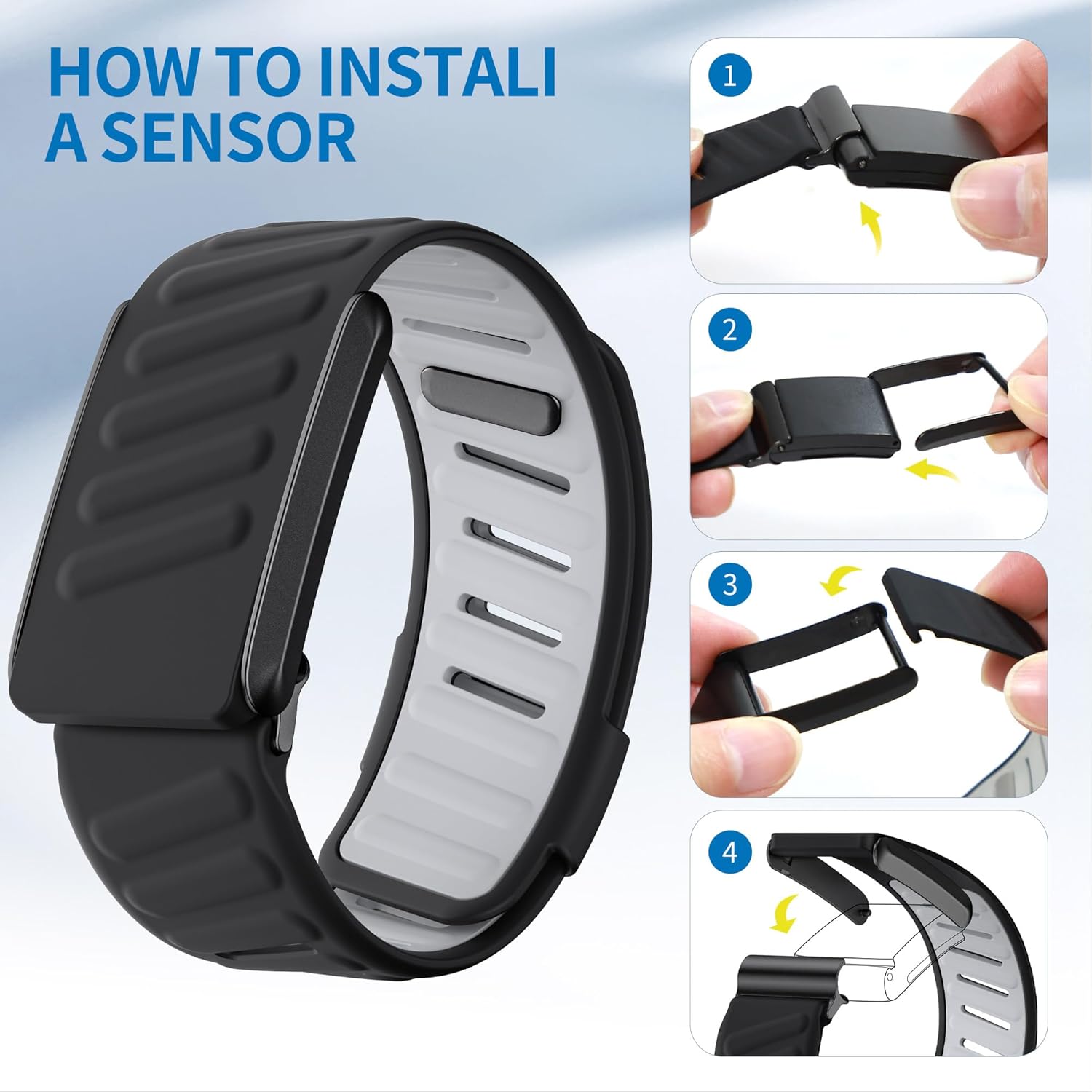 Comfort Durable Silicone Wristband Compatible with WHOOP 4.0 Band
