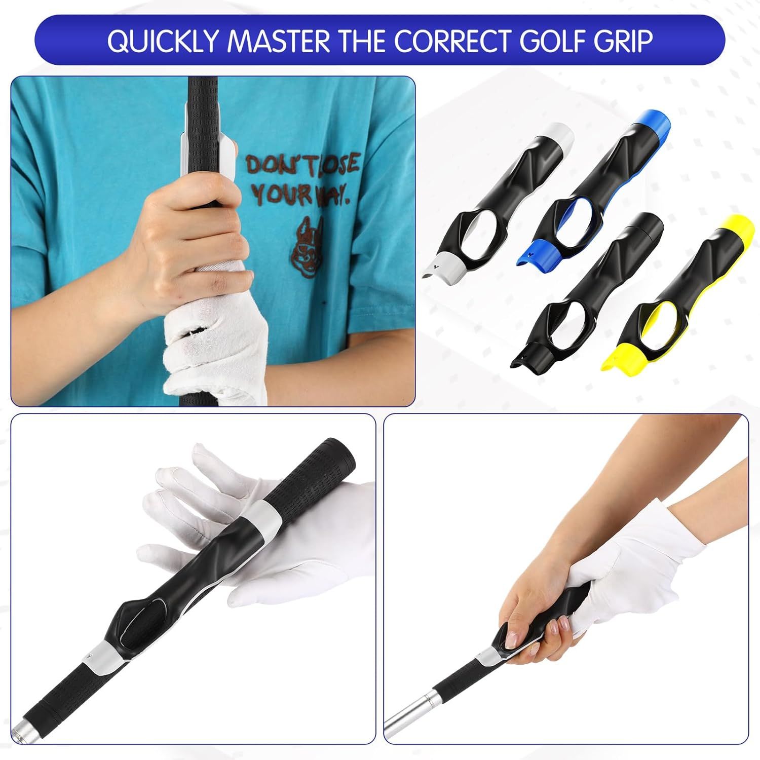 4 Pcs Golf Grip Trainer