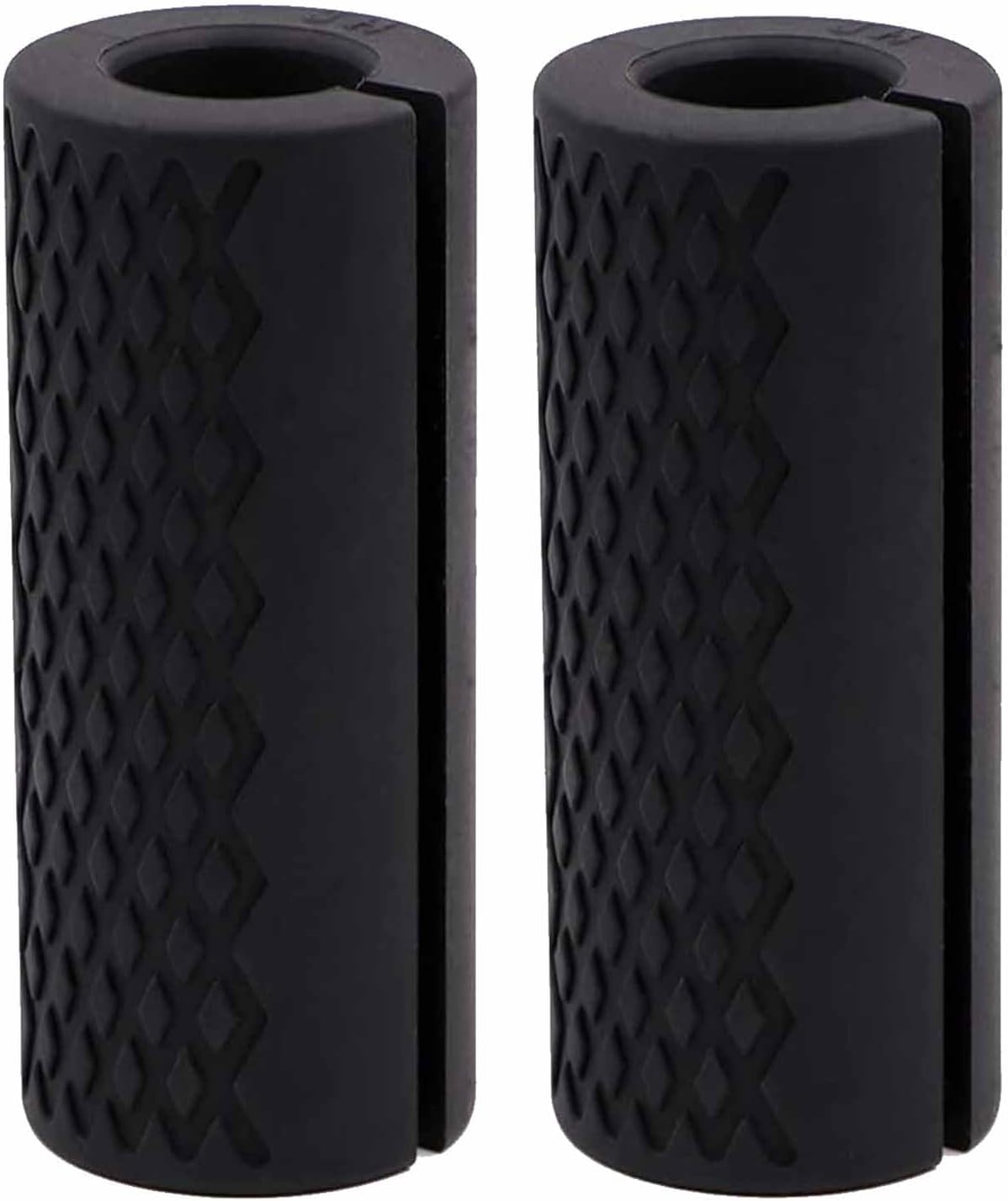 Thick Dumbbell & Barbell Grips for Weightlifting - High-Density Silicone Rubber