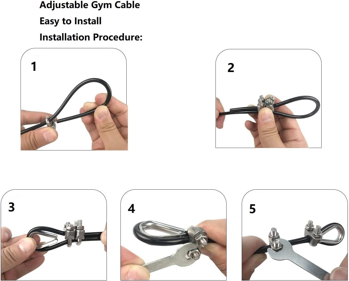Adjustable Fitness Pulley Cable