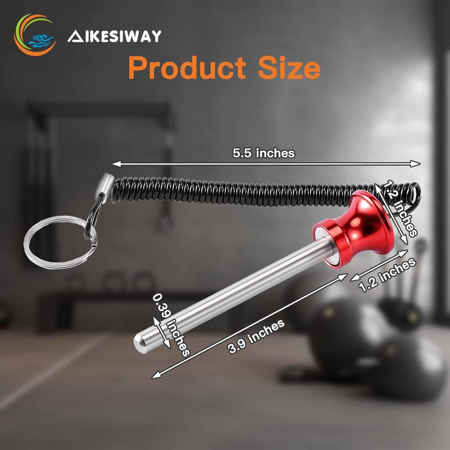 Universal Magnetic Weight Stack Pin with Pull Rope - Heavy Duty Gym for Machines