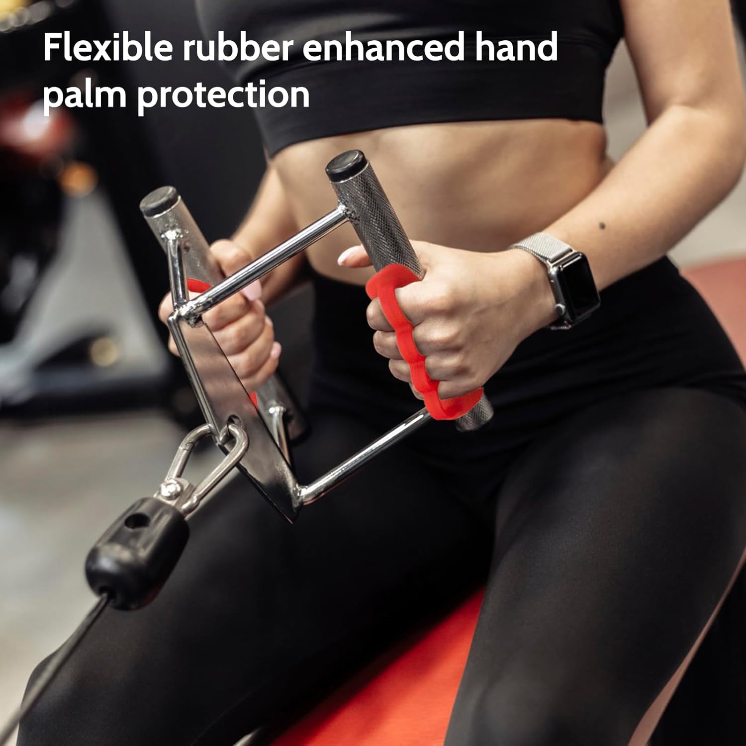 Anti-Slip Workout Grips: New Rubber Gym Grips Deadlifts Palm Protection Gloves for Weight Lifting