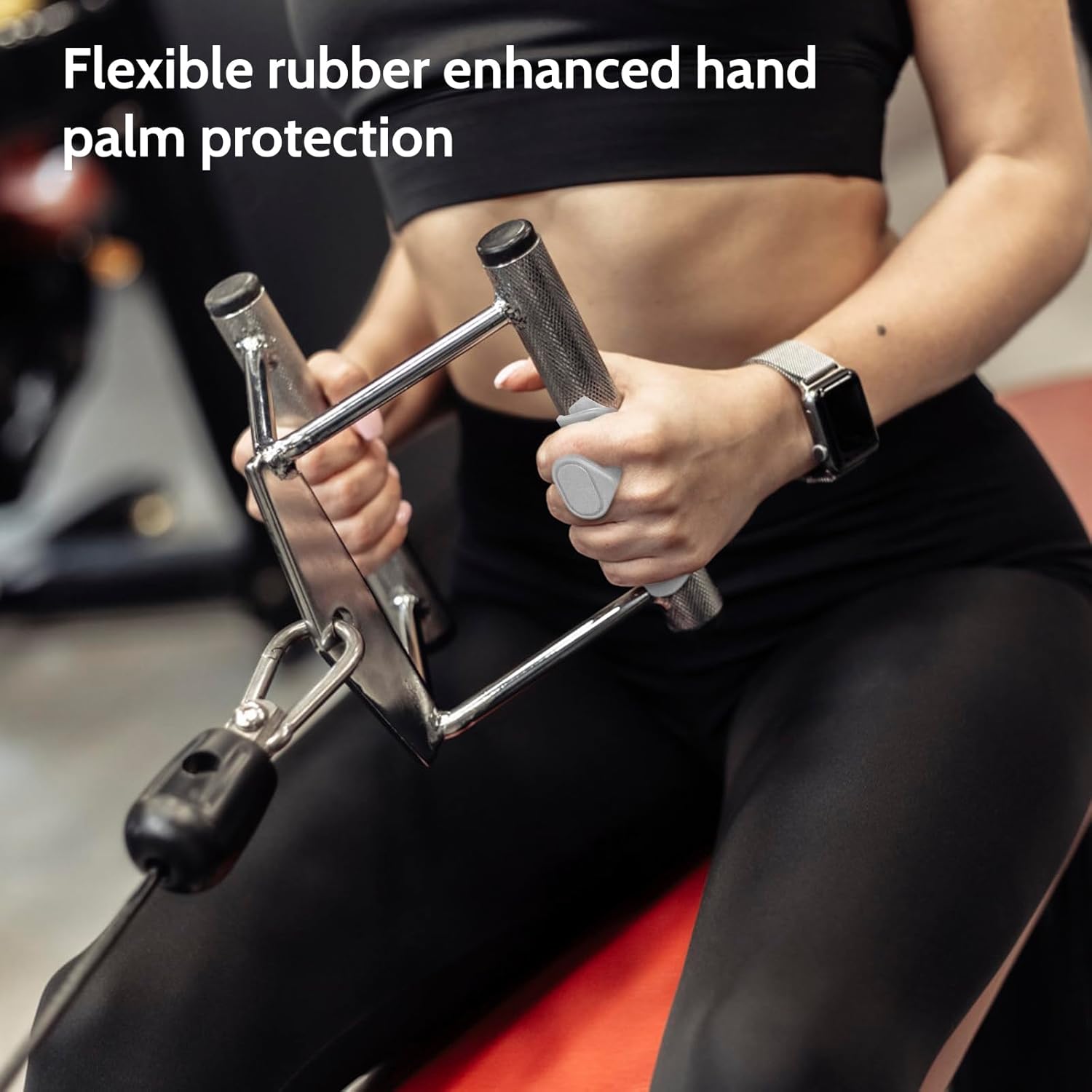 Weight Lifting Grips - Rubber Anti-Slip Workout Grips