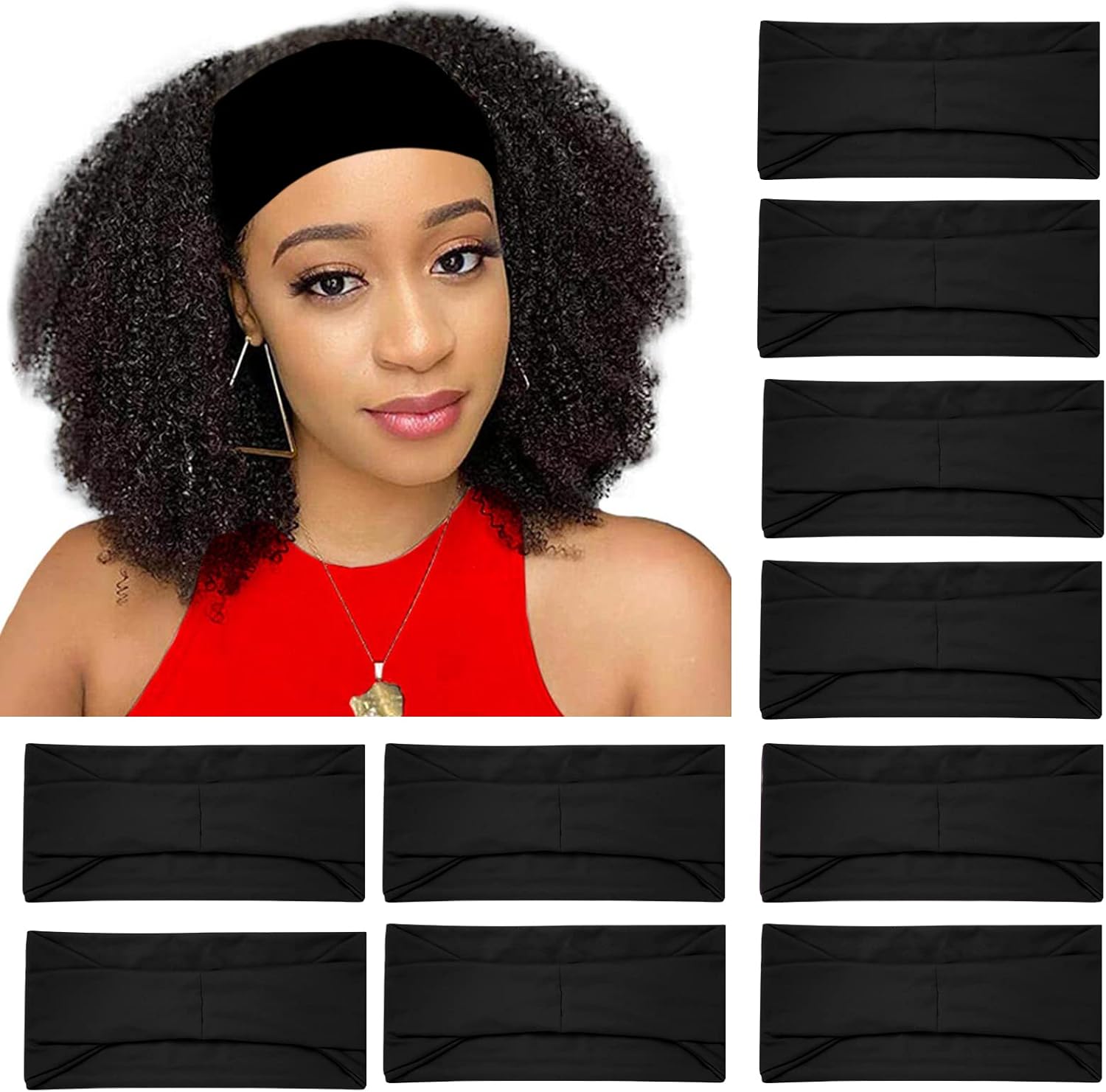 10 Pack Wide Headbands for Women