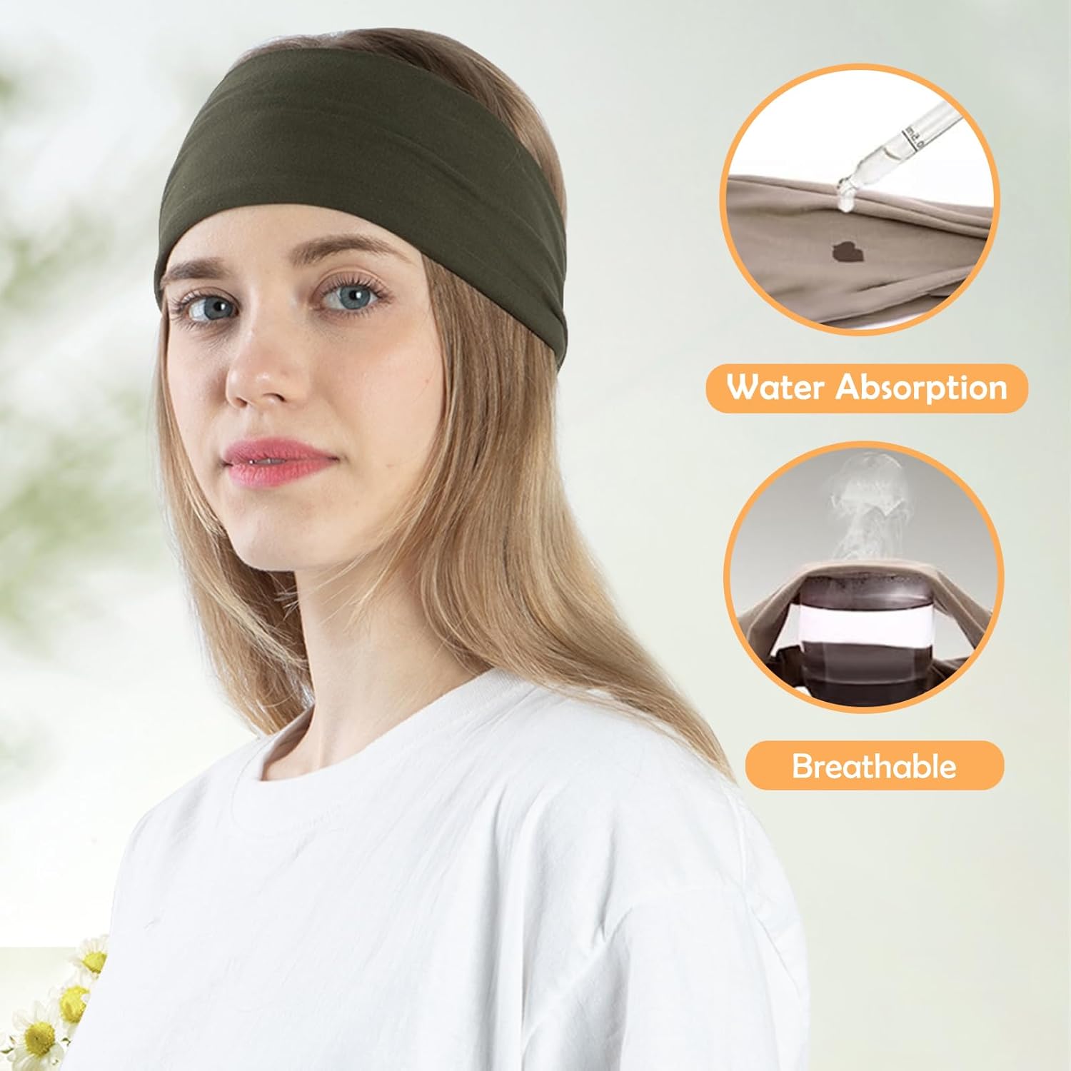 10 Pack Wide Headbands for Women