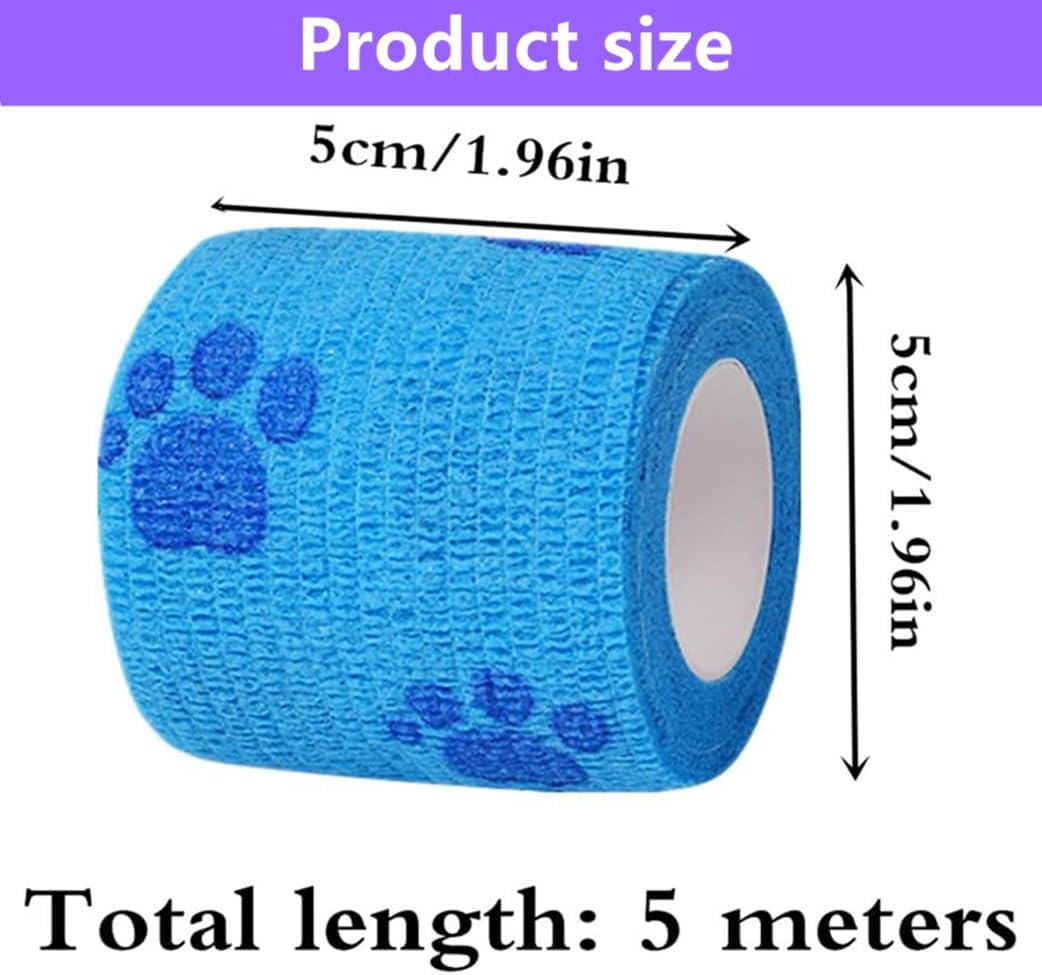 4 Rolls Pet Self Adhesive Bandage