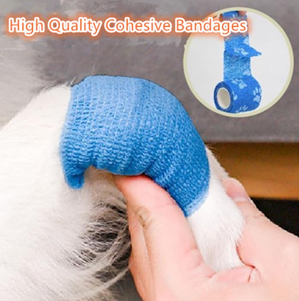 4 Rolls Pet Self Adhesive Bandage