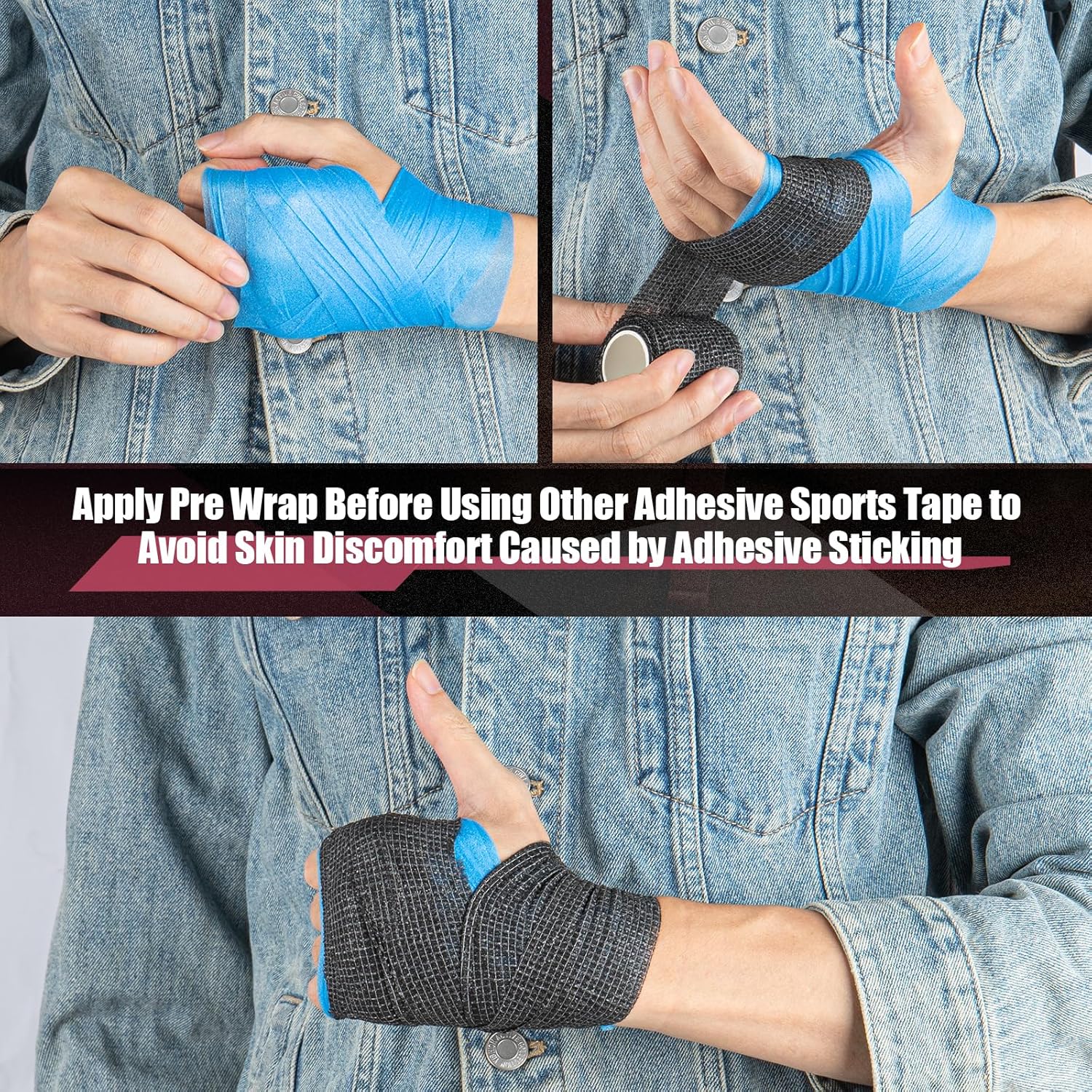 4 Pack Pre Wrap Athletic
