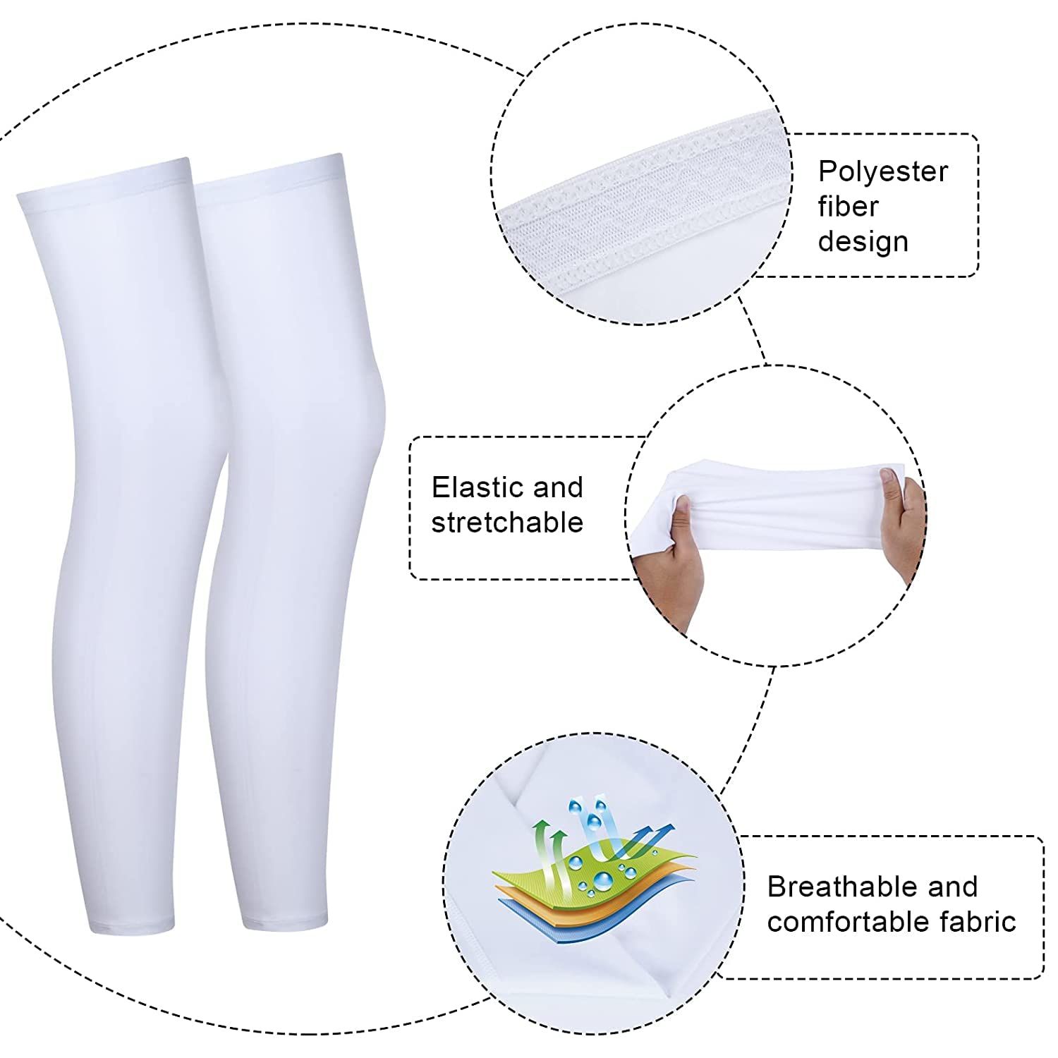 4 Pieces Sports Leg Sleeves