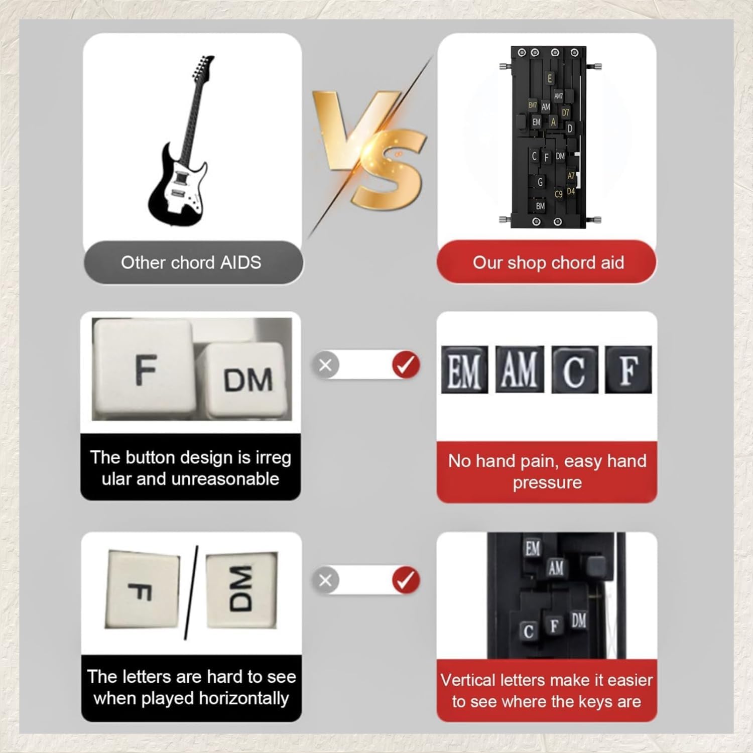 Guitar Chord Presser - Guitar Aid Chords Trainer