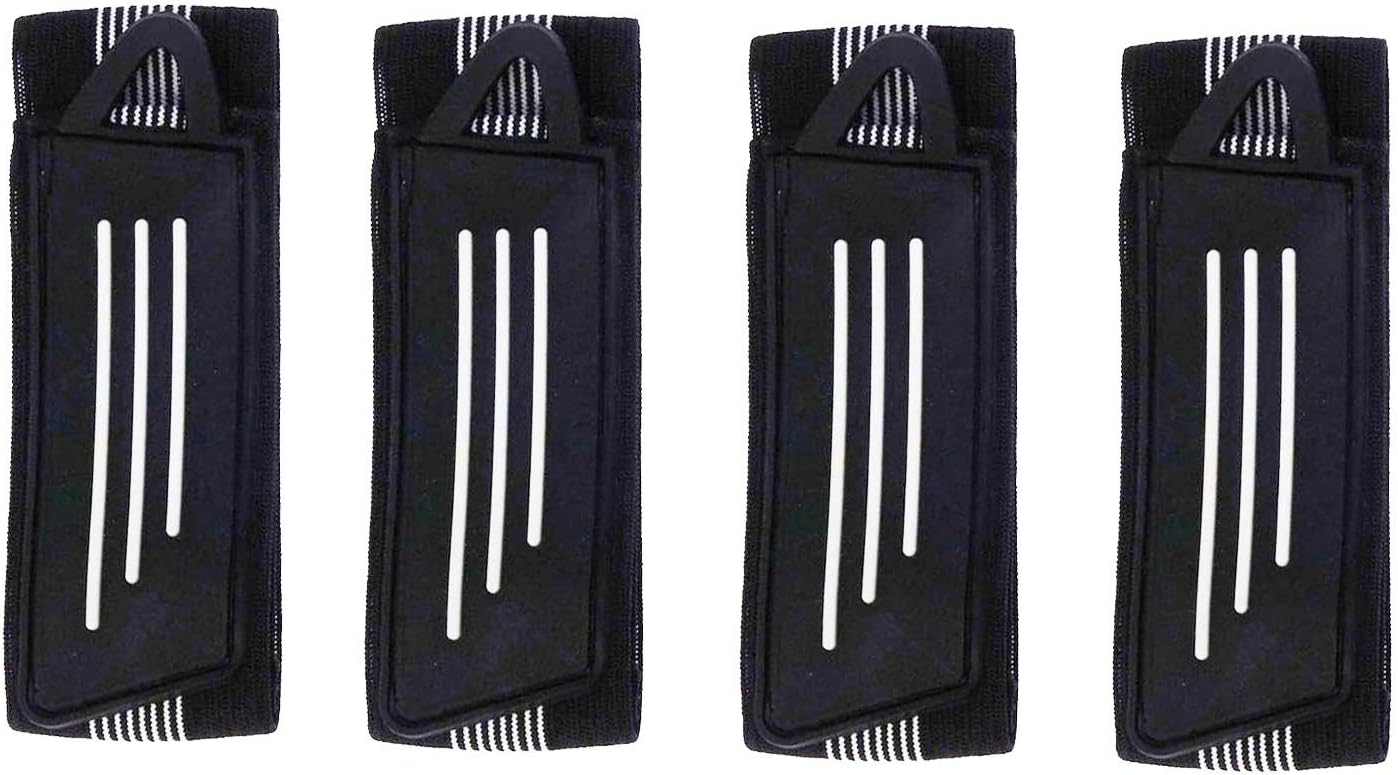 8 Pack Elastic Bike Bicycle Ankle Leg Riding Puttee Cycling Safety Bind Pant Bands Clip Strap Belt Fully Adjustable Cycling