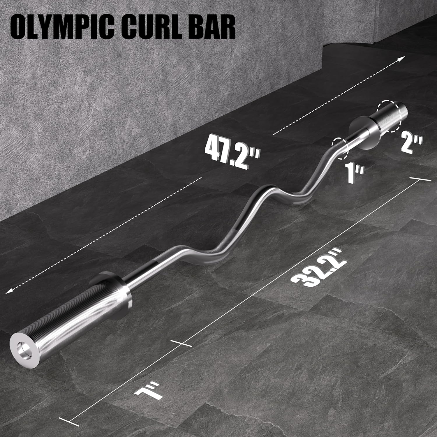 Olympic EZ Curl Bar - 47
