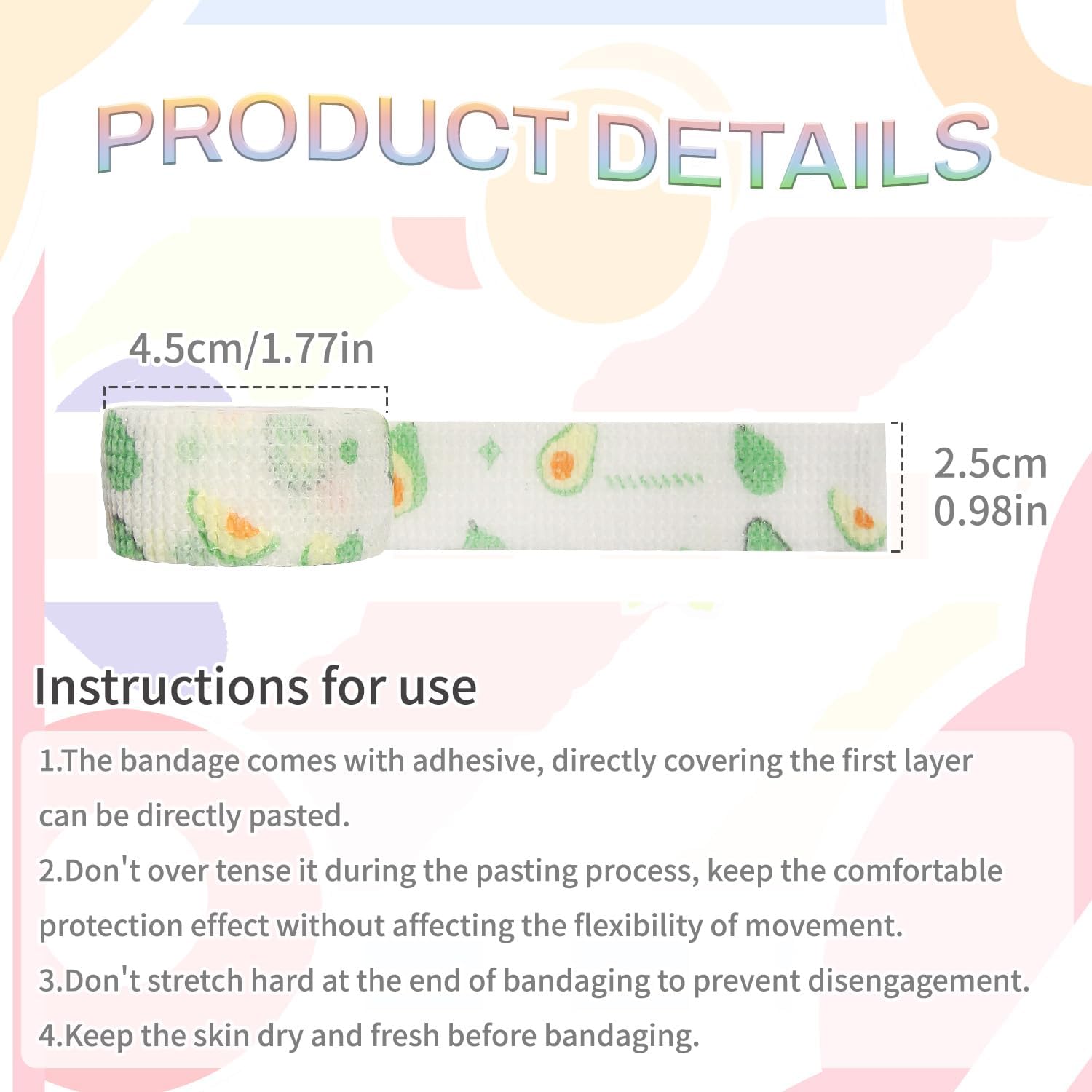 Self-Adhesive Finger Bandage - 8 Rolls of Elastic & Breathable Protector