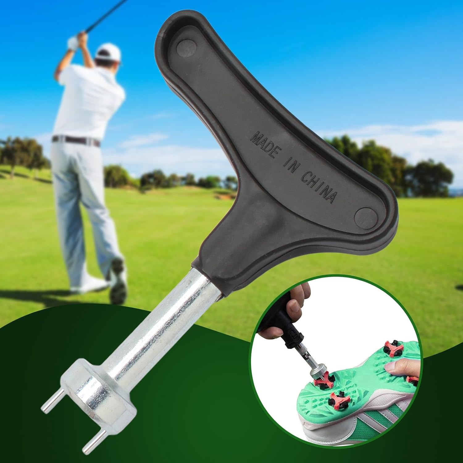 Biaungdo Golf Spike Tool for Spike Shoes