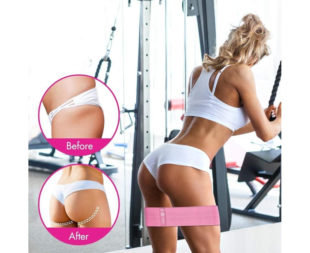 Fitness band [set of 3] Fitness bands / resistance bands set Loop band for 3 resistance levels for buttocks and legs