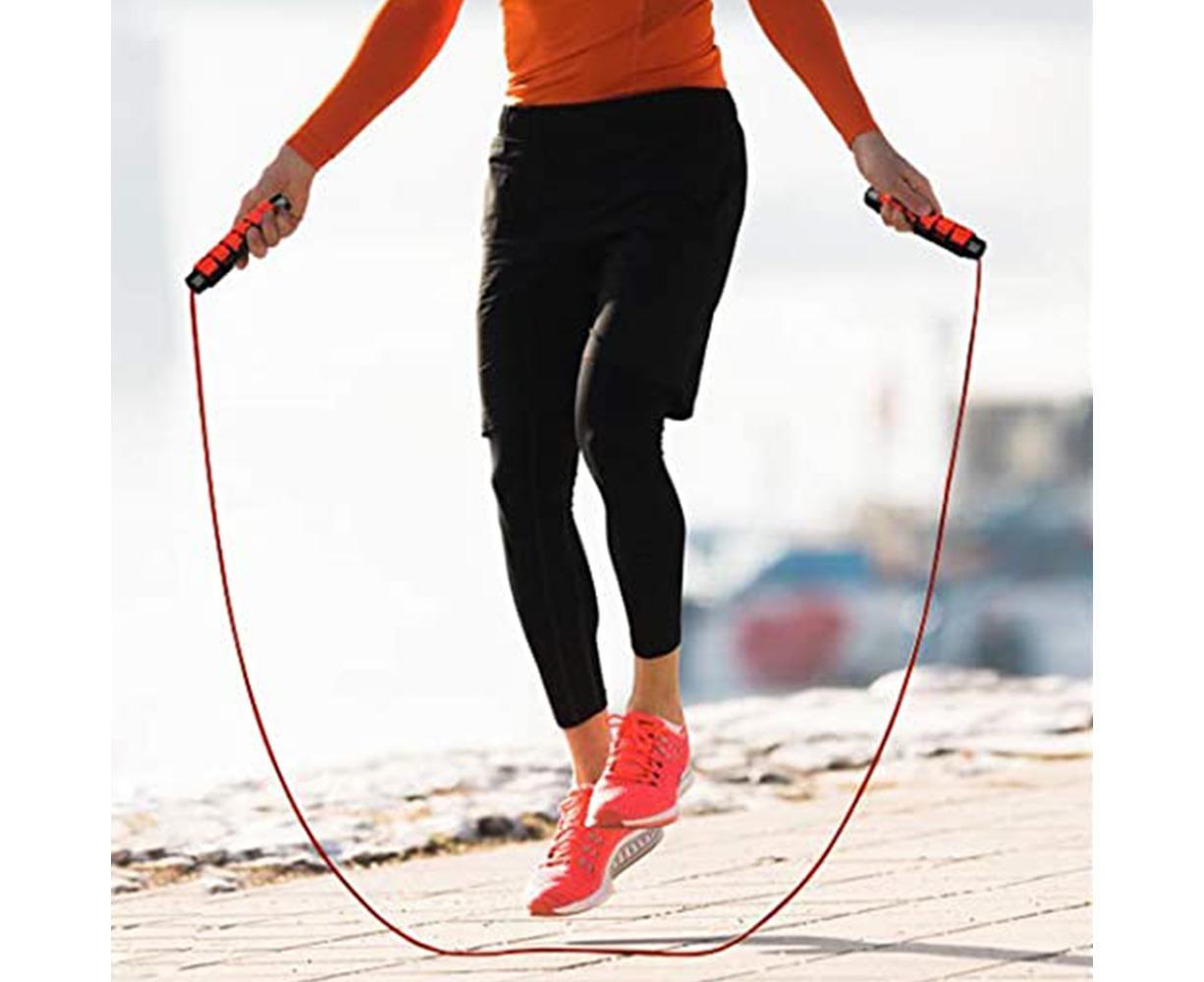 Weighted Jump Rope for Adult Fitness - Long for Cardio Exercise Workouts