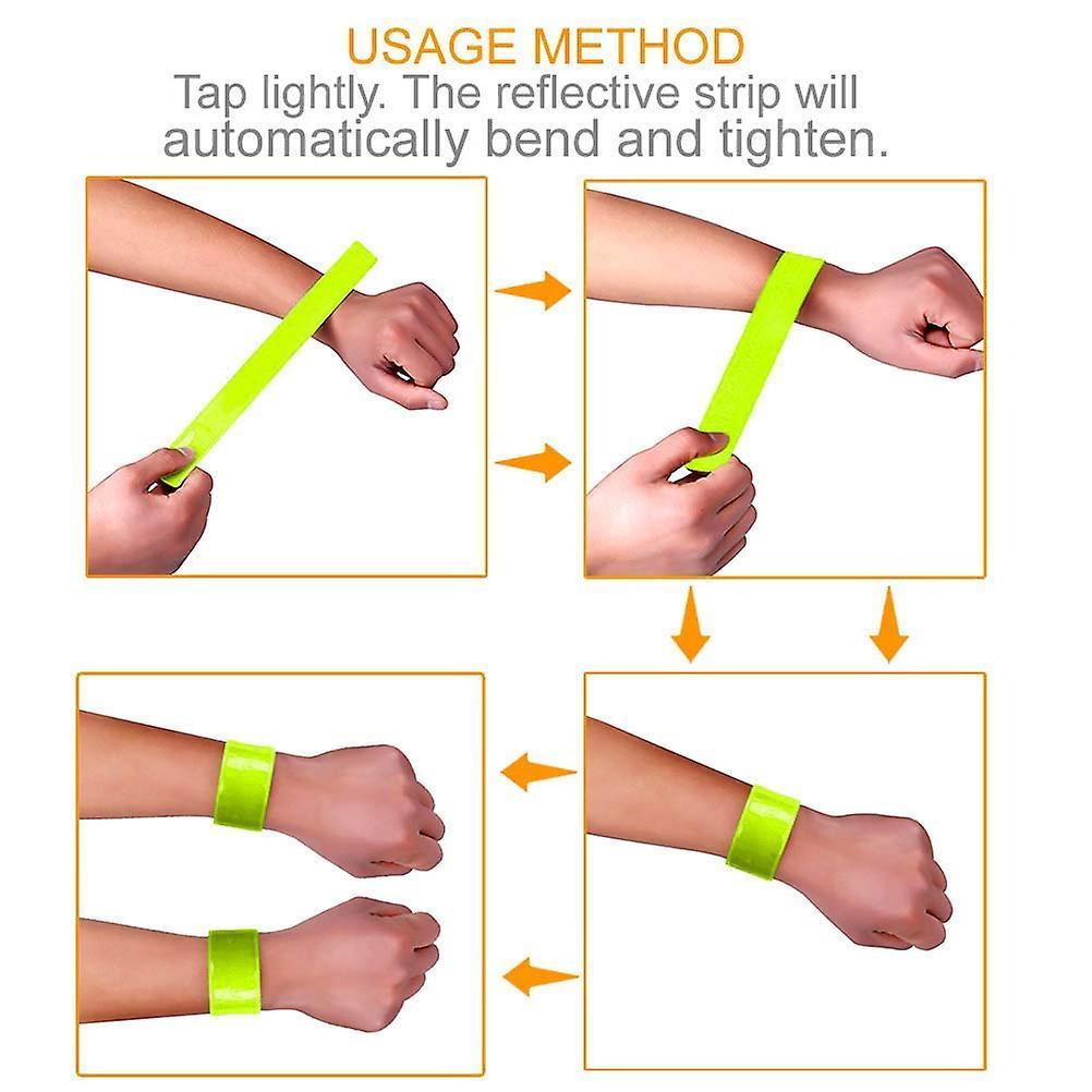 4pcs Reflective Bands for Arm
