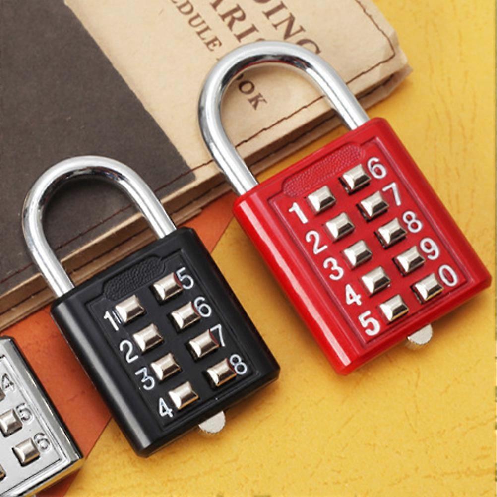 2pcs 10-Digit Luggage Locks - Metal Code Padlocks for Gym