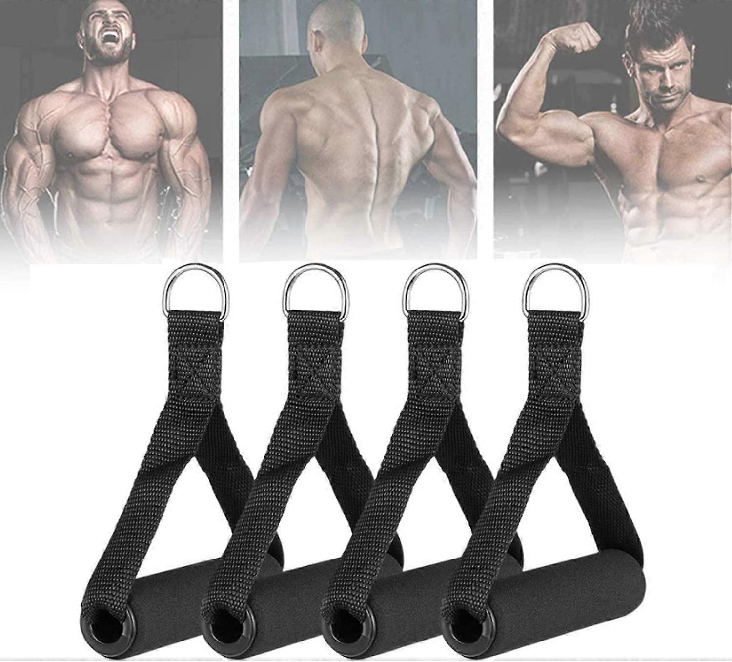 4pc Resistance Band Grip Pull Up Replacement