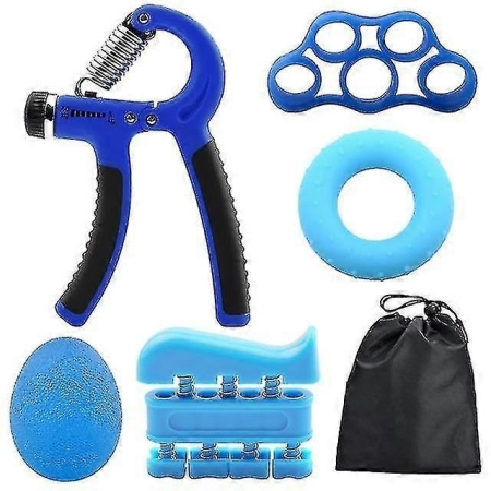 6pc Adjustable Hand Grip Set Kit for Gym Fitness & Strength Training 6pc Adjustable Hand Grip Set Kit for Gym Fitness & Strength Training