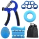 6pc Adjustable Hand Grip Set Kit for Gym Fitness & Strength Training 6pc Adjustable Hand Grip Set Kit for Gym Fitness & Strength Training