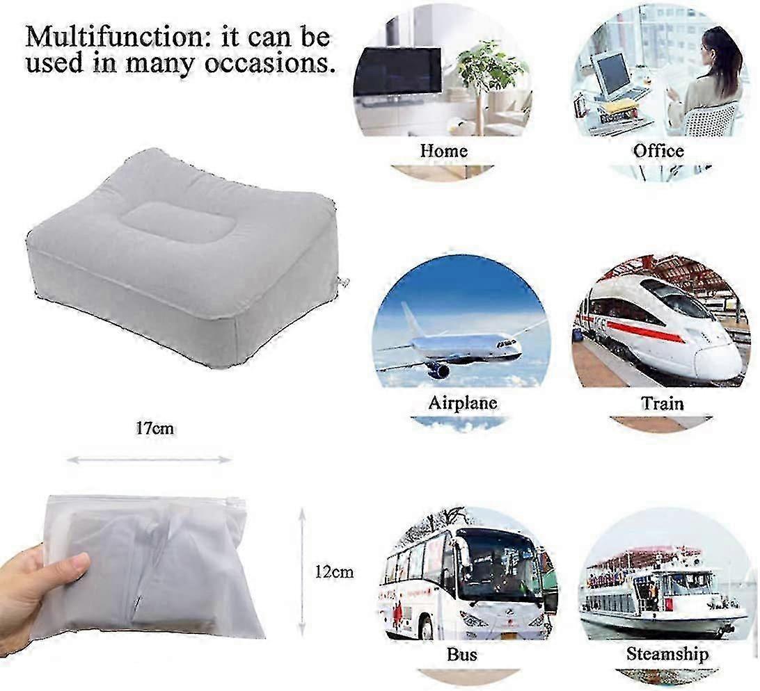 Inflatable Flocking Fabric Foot Rest
