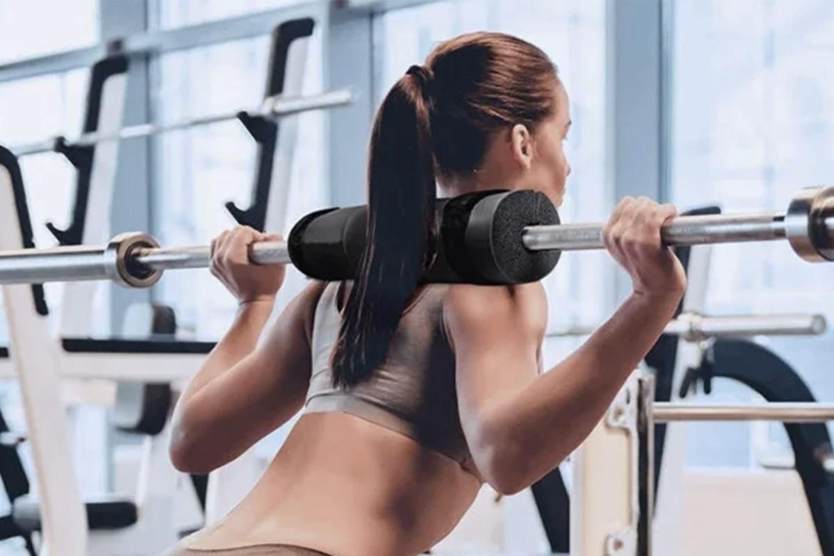 Barbell Pad Shoulder Pad Squat Pad For Weightlifting Lunges And Hip Thrusts -Black