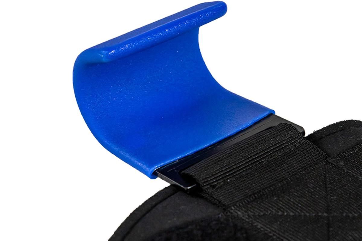 2pcs Weight Lifting Hook Hand Grip Support Wrist Straps Powerlifting Grips Gym Gloves(Blue)