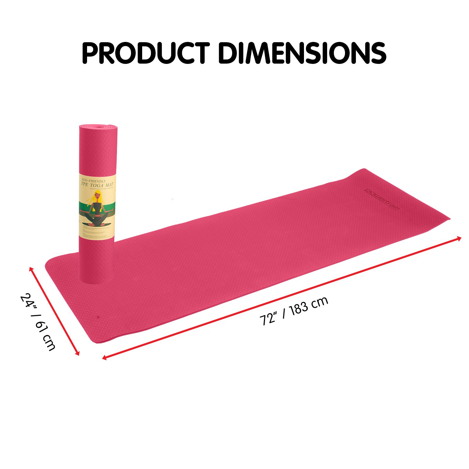 Powertrain Dual Layer 6mm Yoga Mat