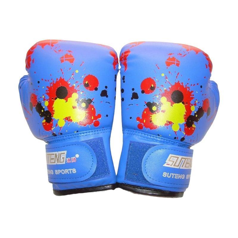 Boxing Sparring Training Gloves MMA Kickboxing Punching Gloves for Practice Sessions - Pink [Map Pattern]