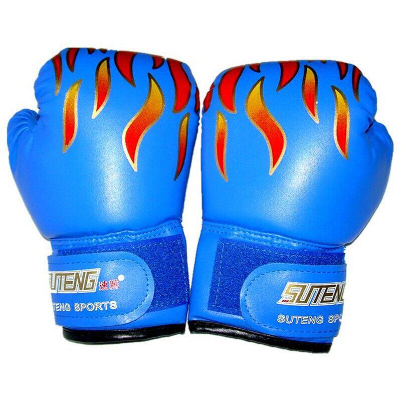 Boxing Sparring Training Gloves MMA Kickboxing Punching Gloves for Practice Sessions - Red [Map Pattern]