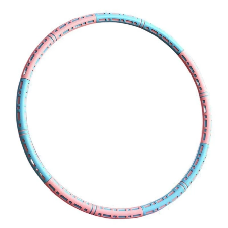 Detachable Weighted Hula Hoop Fitness Equipment for Home Exercise Use - Blue Pink Detachable Weighted Hula Hoop Fitness Equipment for Home Exercise Use - Blue Pink