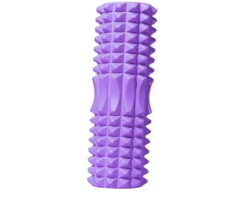 High Density EVA Foam Roller Yoga Massage Stick for Fitness - Crescent Style Purple-33cm