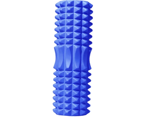 High Density EVA Foam Roller Yoga Massage Stick for Fitness - Crescent Style Blue-45cm