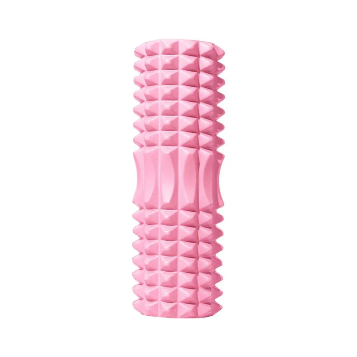 High Density EVA Foam Roller Yoga Massage Stick for Fitness - Crescent Style Pink-45cm